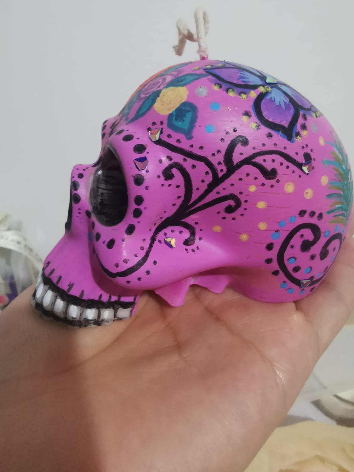 💀 Velas de calavera Dia de muertos personalizadas - Edición Personalizada.