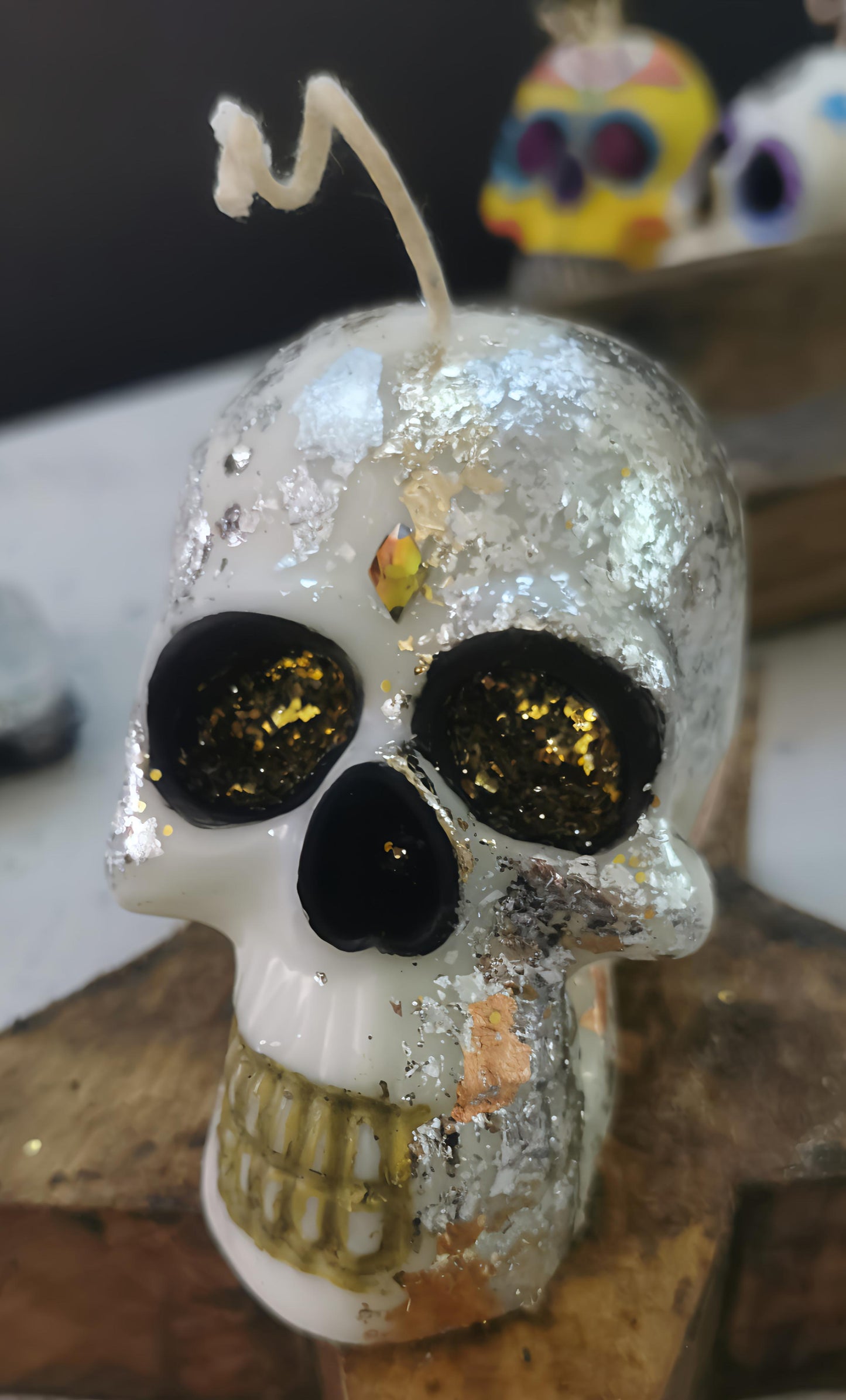 💀 Velas de calavera Dia de muertos personalizadas - Edición Personalizada.