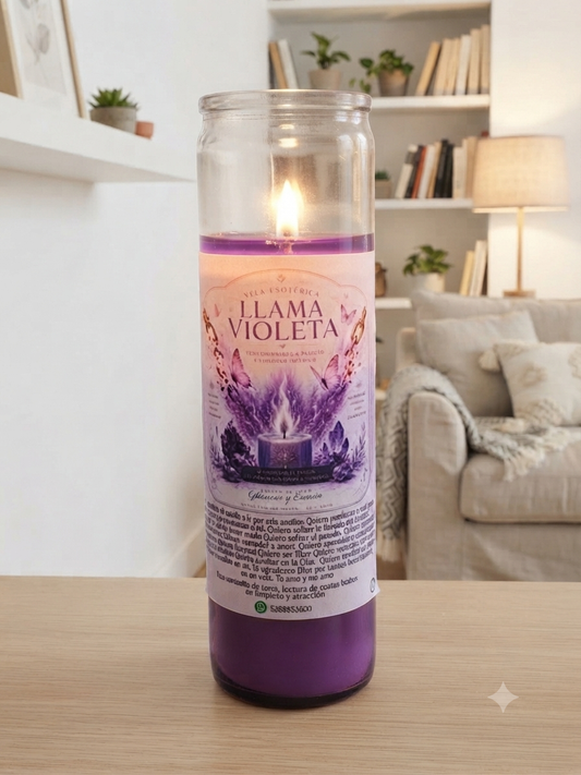 Veladora Esotérica de la Llama Violeta